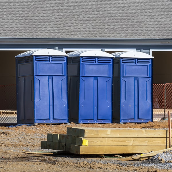 is there a specific order in which to place multiple portable restrooms in Winnebago Nebraska